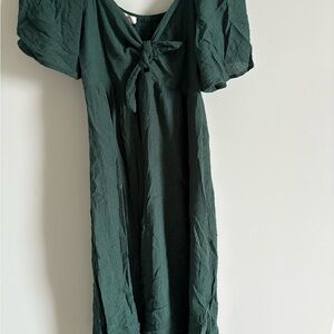 Pinkblush Forest Green Midi Dress